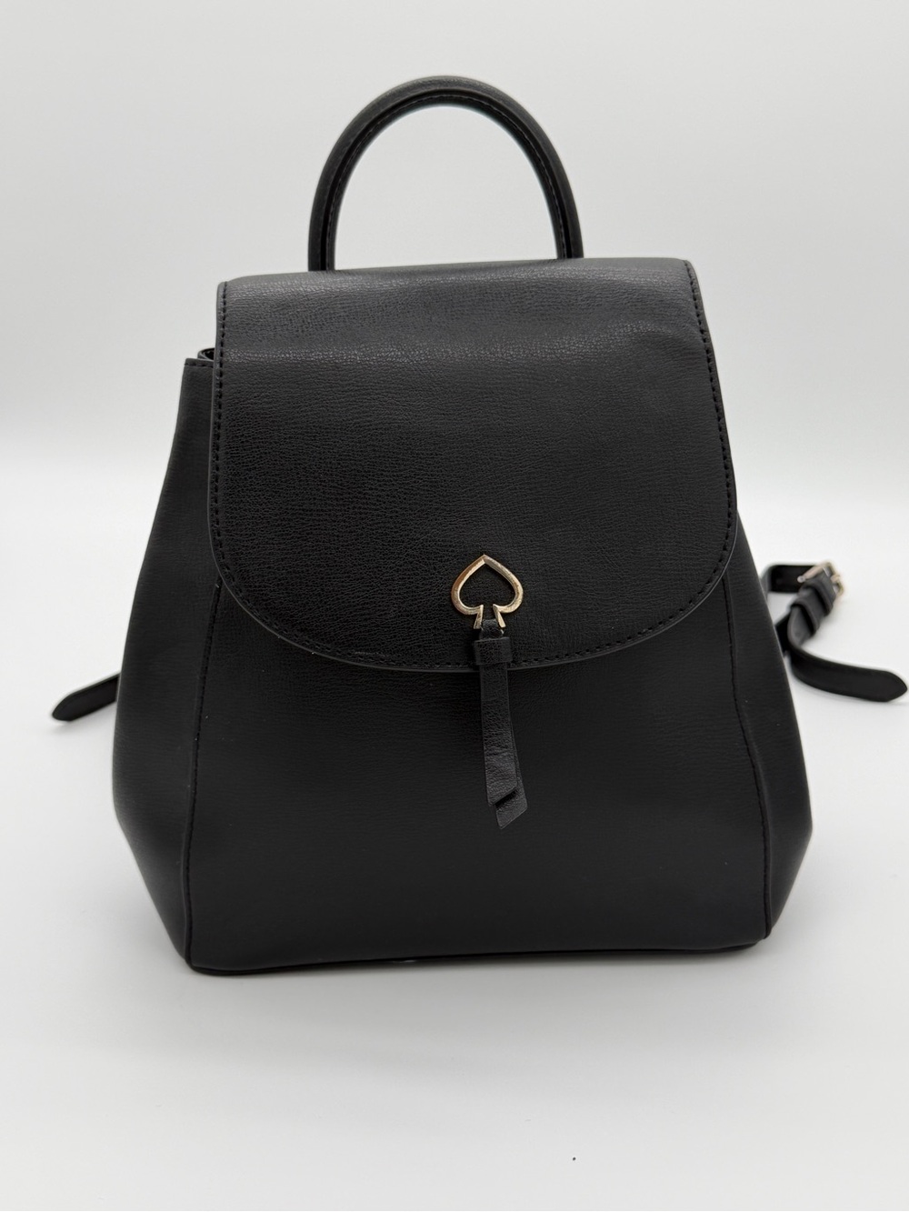 Kate Spade New York Chelsea Nylon Backpack Purse Bag Black Gold Hardware ***
